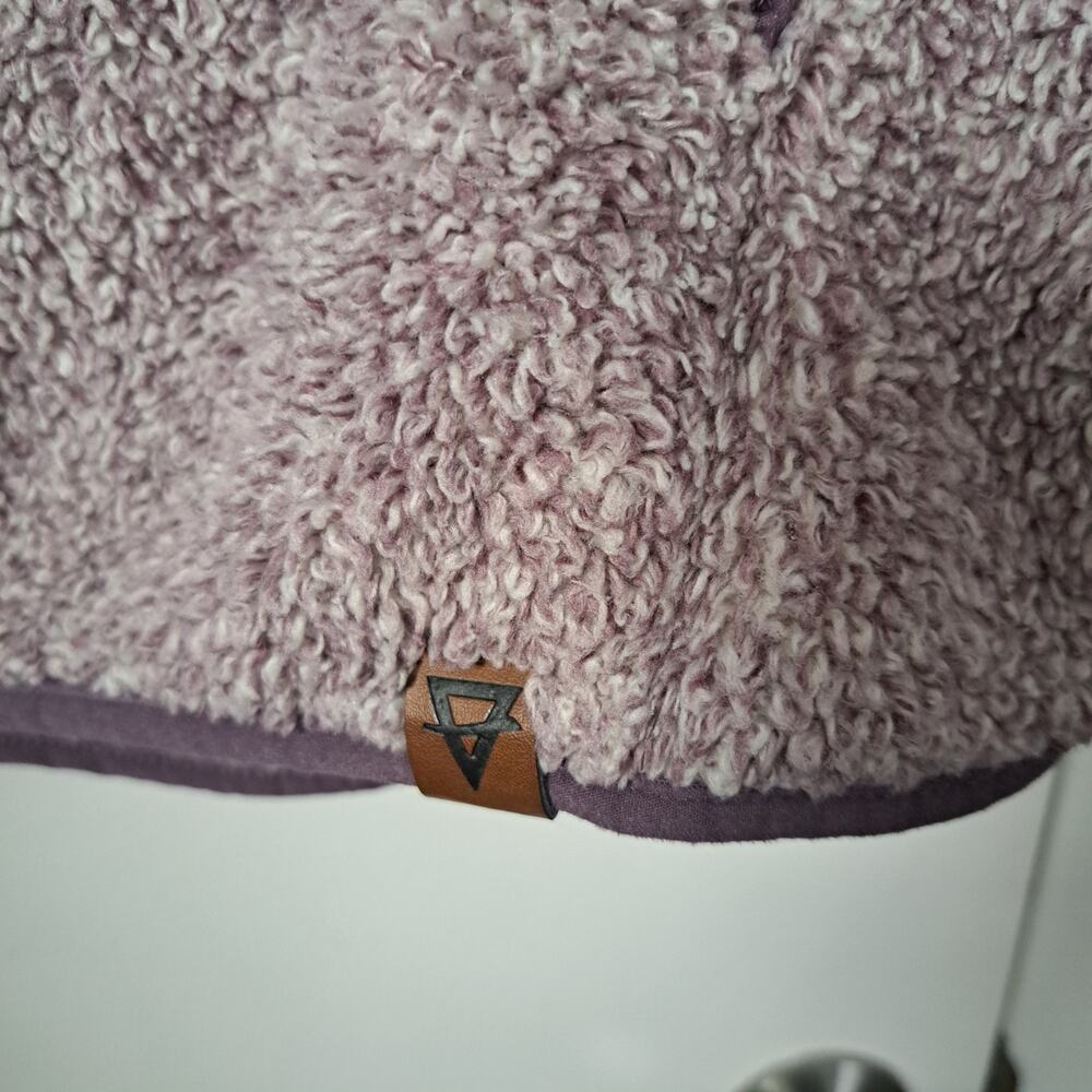 LIV Outdoor Sherpa Pullover Fleece Purple Women's Large - Picture 3 of 6